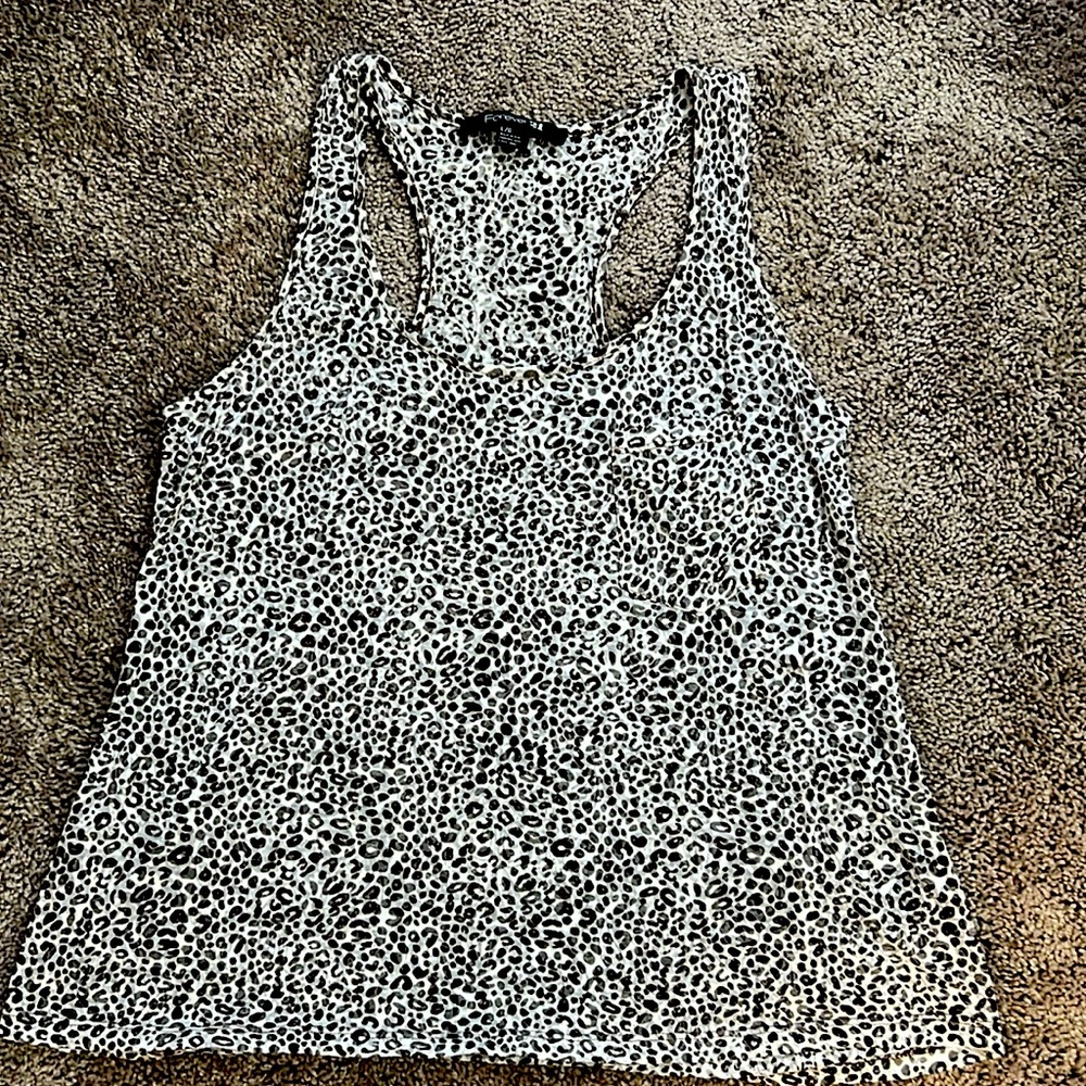 Forever 21 tank top cheetah print